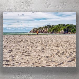 Golden Sands and Rocky Headland at Mount Maunganui Beach New Zealand Photo Download