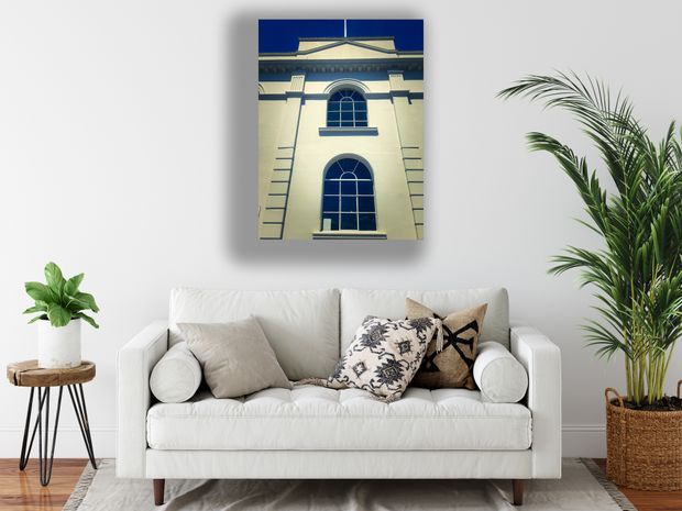 Elegant Neoclassical Architecture with Arched Windows Historic Building Photo Download