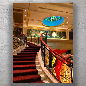 Luxury Grand Staircase with Ornate Decor in Elegant Hotel Interior Photo Download