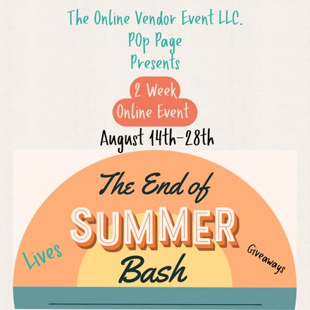 POP August 14th-28th 2 Week Long Online Vendor Event 2026   