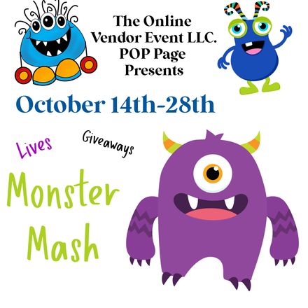 POP October 14th-28th 2 Week Long Online Vendor Event 2026   