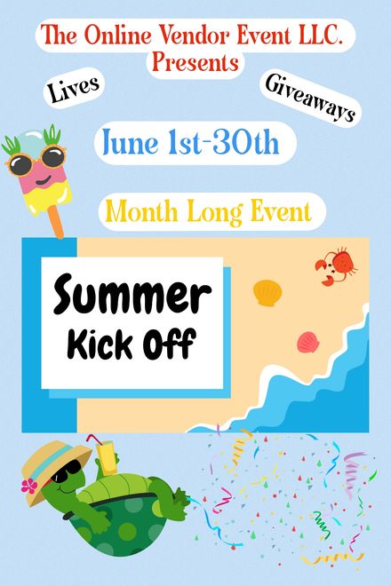 US June 1st-30th Month Long Online Vendor Event 2026                 