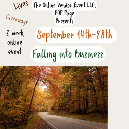 POP September 14th-28th 2 Week Long Online Vendor Event 2026   