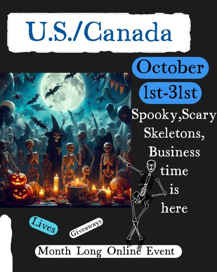 US/Canada October 1st-31st Month Long Online Vendor Event                      