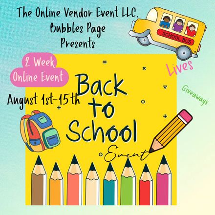 Bubbles August 1st-15th 2 Week Long Online Event 2026                