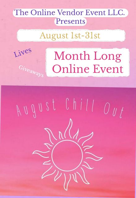 US August 1st-31st Month Long Online Vendor Event                     