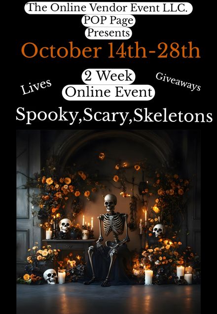 POP October 14th-28th 2 Week Long Online Vendor Event 2025        