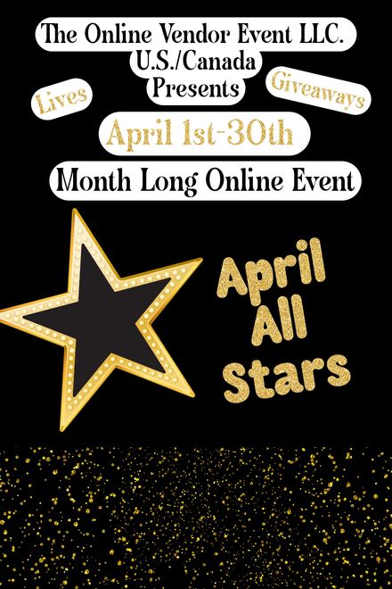 2026 US/Canada April 1st-30th Month Long Online Vendor Event                        