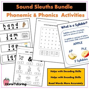 Sound Sleuths: Cracking the Phonics Code Activities Bundle