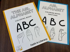 ASL ABC Alphabet Soft Cover Coloring Book 
