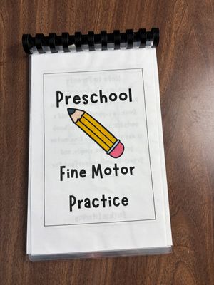 Faith in Literacy Preschool Fine Motor Skills Practice Pocket Book for Early Learning 