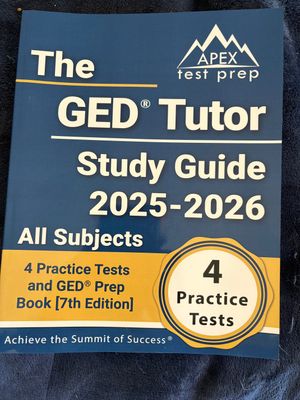 APEX Test Prep The GED Tutor Study Guide 2025-2026 All Subjects 4 Practice Tests and GED Prep Book 7