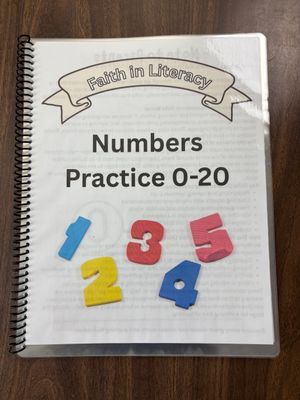 Faith in Literacy Numbers Practice Workbook (0-20) 