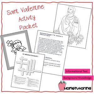 St. Valentine Activity Packet (Valentine&#x27;s Day)