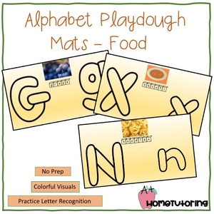 Alphabet Play-dough Mats - Cultural Foods