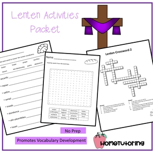 Lenten Activities Packet Gr. 3-6