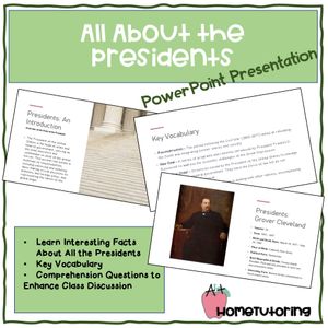 All About the Presidents PowerPoint Presentation (President&#x27;s Day)