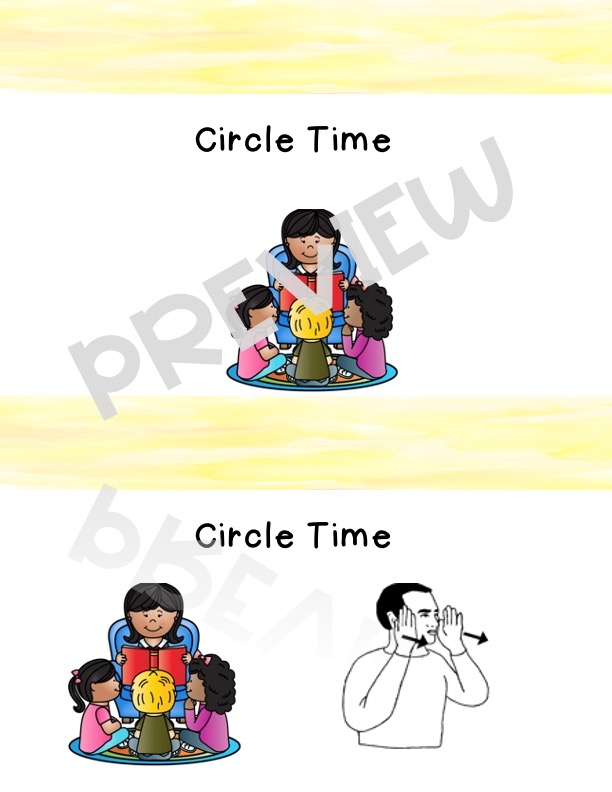 english class schedule clipart