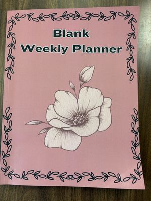 Faith in Literacy Blank Weekly Planner