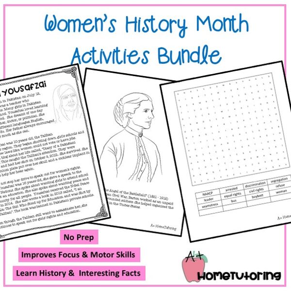 Women's History Month Activities Bundle