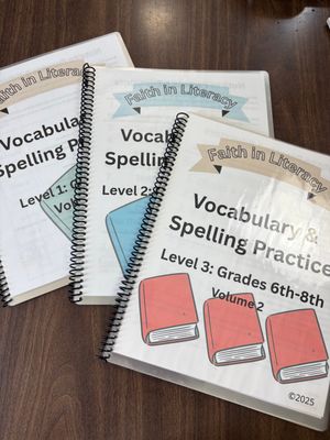 Vocabulary &amp; Spelling Practice  Skills Book for Grades K-2, 3rd-5th, &amp; 6th-8th VOLUME 2