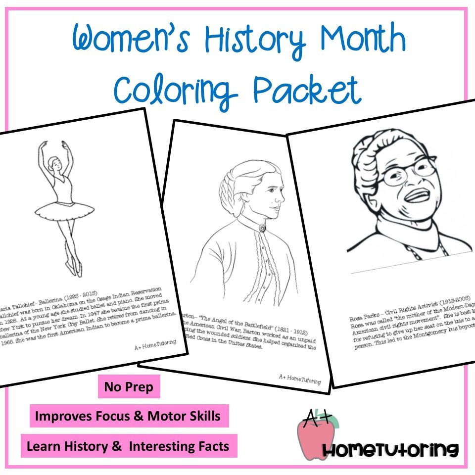 Women's History Month Coloring Packet