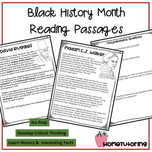 Black History MonthComprehension Passages Gr. 2-5