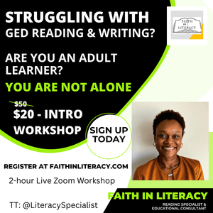GED &amp; English Language Learning Introduction Zoom Workshop