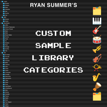 Custom Sample Library Categories