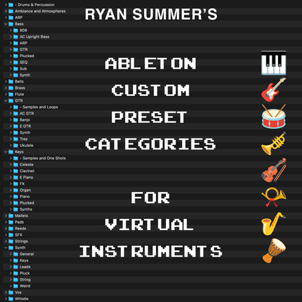 Ableton Custom Preset Categories (For Virtual Instruments)