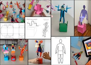 052 Walking puppet: 3 worksheets