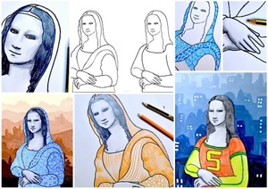 Mona Lisa: 2 worksheets