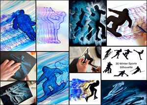 053 Sport Invernali: 30 Silhouette arteascuola.com
