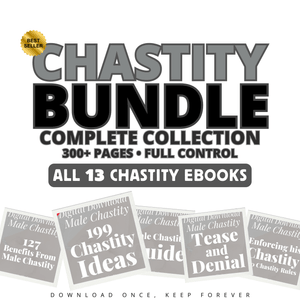 💋 Male Chastity Bundle — All Titles • Instant Download
