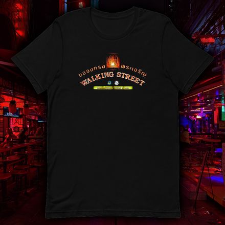 Vintage Walking Street Pattaya Sign T-Shirt