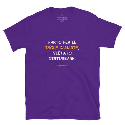 T-shirt in bianco: Parto per le Isole Canarie, vietato disturbare