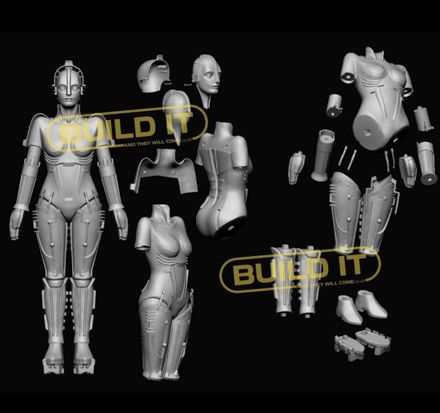 Maria Metropolis (body and head)  STL 