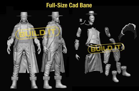 Cad Bane full size STL cut and uncut stl files 