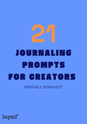 21 Journaling Prompts for Creators