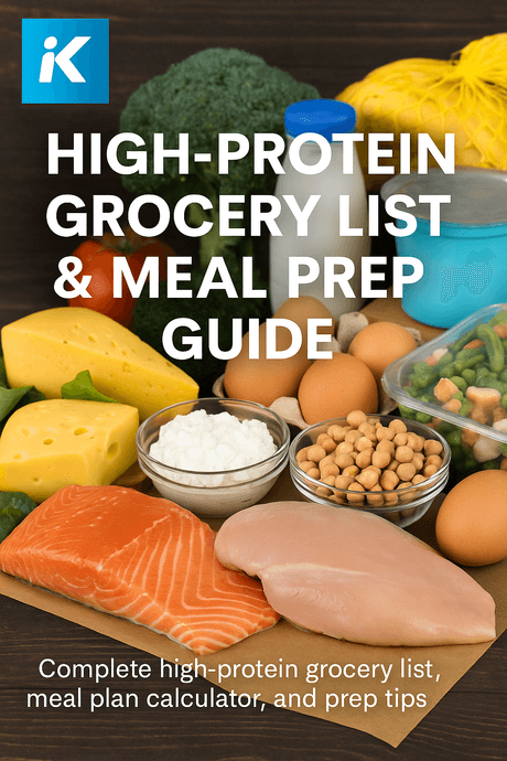 High Protein Grocery List &amp; Meal Prep Guide
