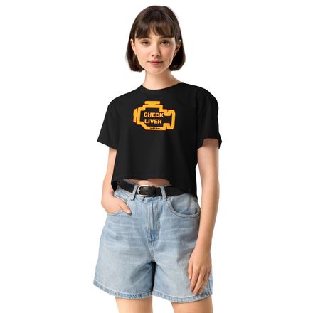 Check Liver Light Crop Top