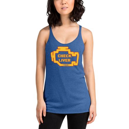 Check Liver Light Racerback Tank