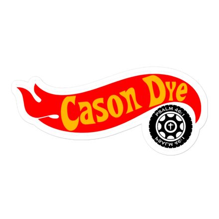 Cason Dye Fundraiser-Stickers