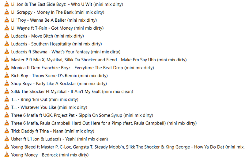 Dirty South Mini Mixes DJ edits vol 1
