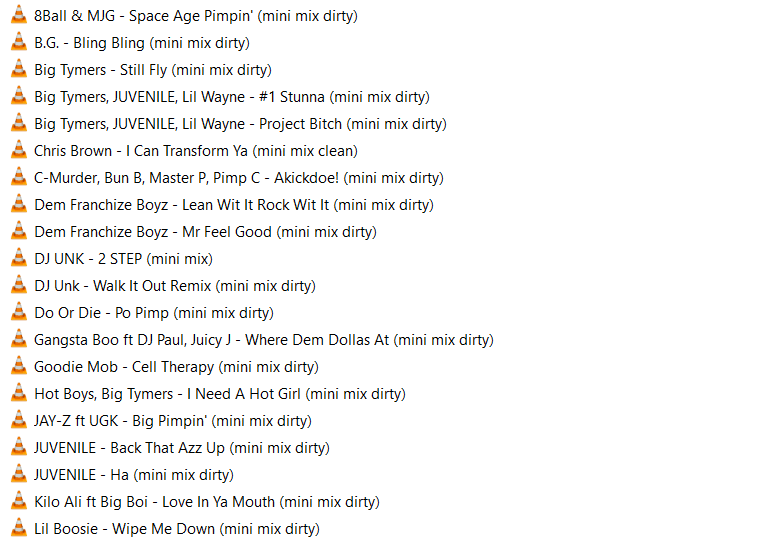 Dirty South Mini Mixes DJ edits vol 1
