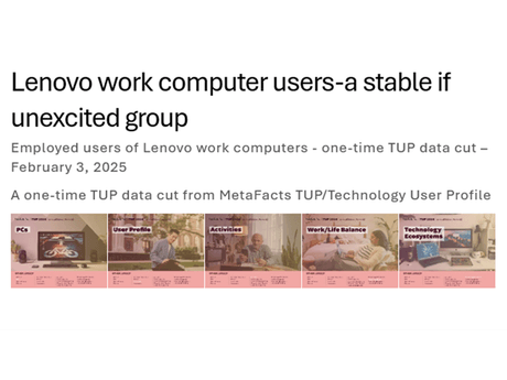Lenovo work computer users-a stable if unexcited group - a one-time TUP data cut