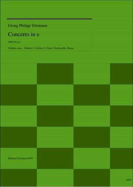 0107 Concerto in e, TWV51:e1