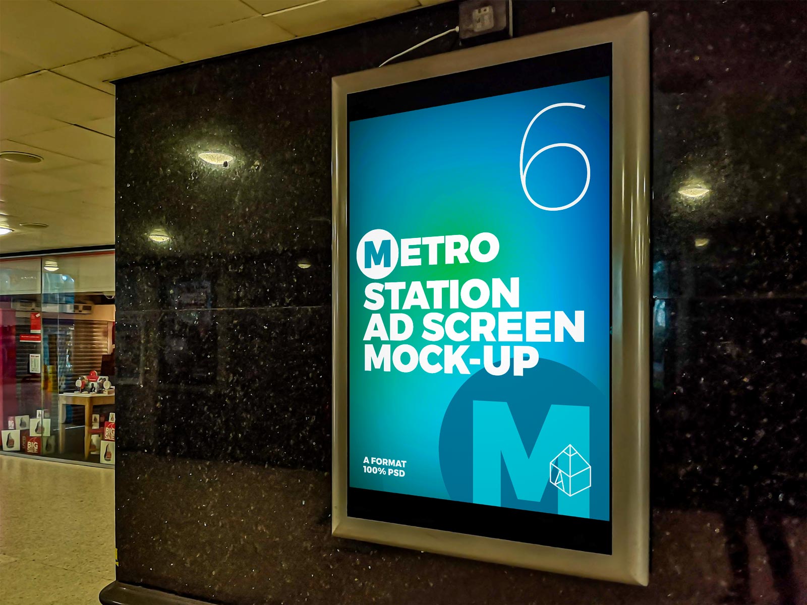 London Underground Advertising Screen Mock-Ups