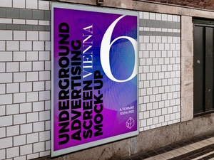 Vienna Underground Advertising Screen Mock-Ups 3