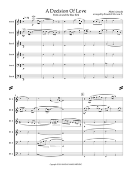 Liz And The Blue Bird, Movement 3 (for flex woodwind sextet)